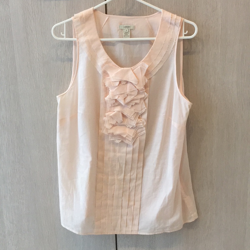 JCrew tuxedo style sleeveless top
